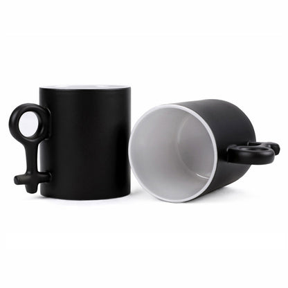 Christian Couple Color-Changing Mugs – “Christ + Us = Forever” & “Christ + You = Strength” Gift Set - ClaimedbyGodDesigns