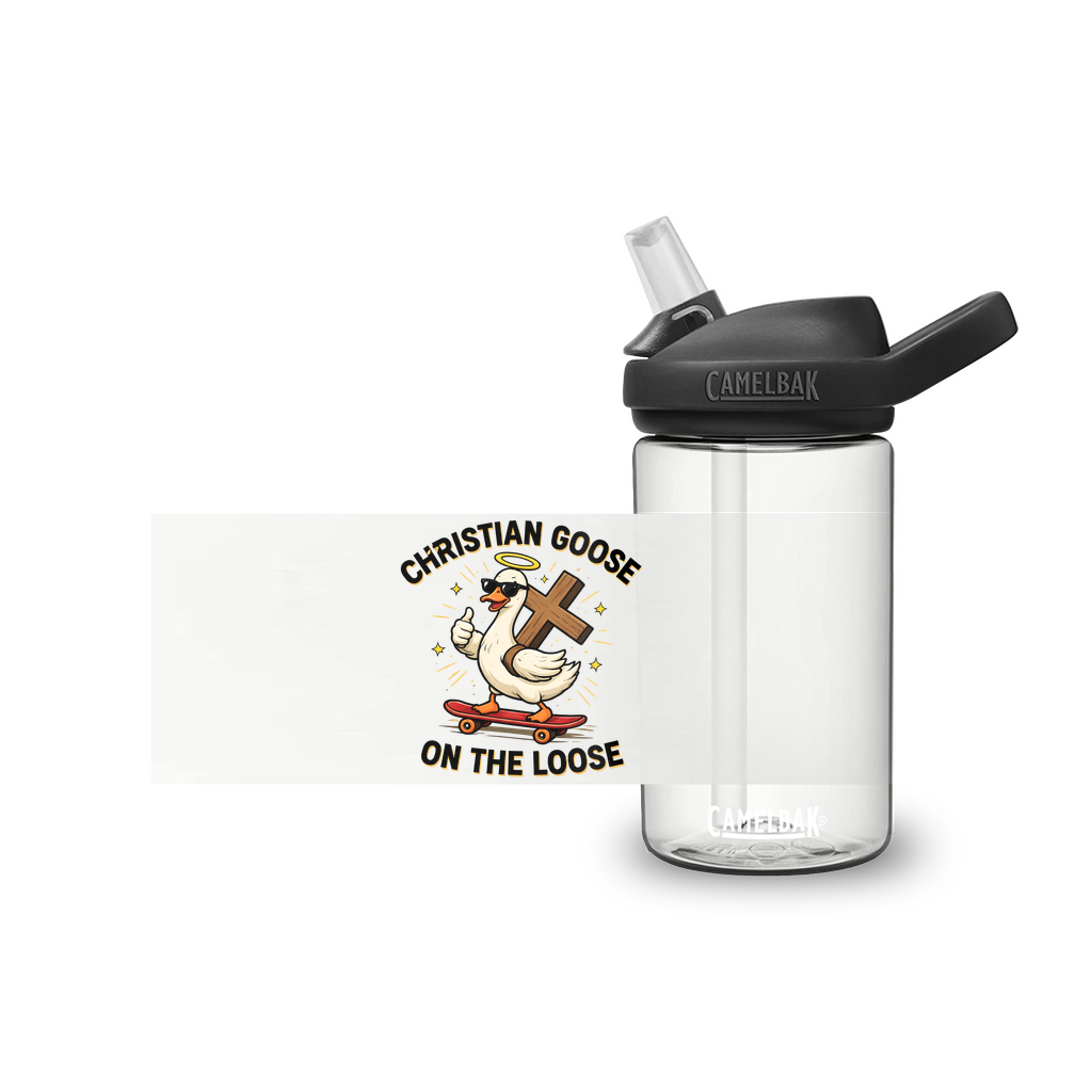 Christian Goose On The Loose  Christian Kids Water Bottle - ClaimedbyGodDesigns