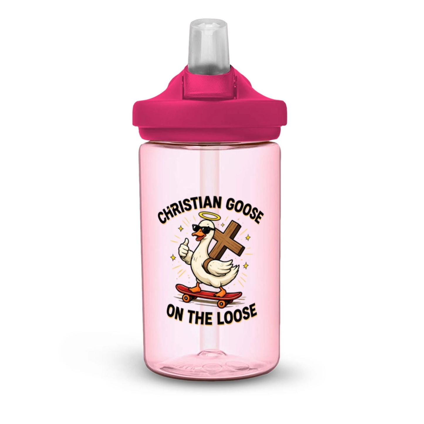 Christian Goose On The Loose  Christian Kids Water Bottle - ClaimedbyGodDesigns