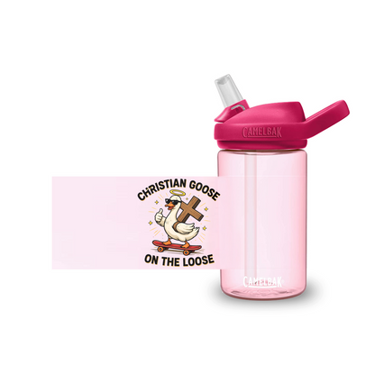 Christian Goose On The Loose  Christian Kids Water Bottle - ClaimedbyGodDesigns