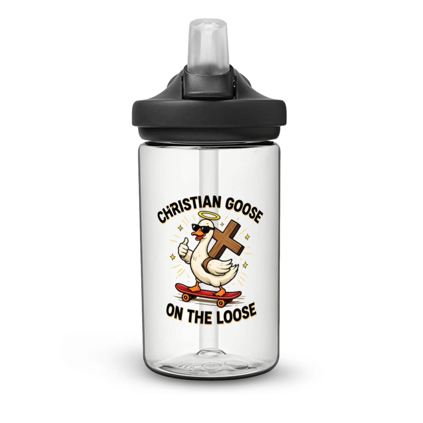 Christian Goose On The Loose  Christian Kids Water Bottle - ClaimedbyGodDesigns