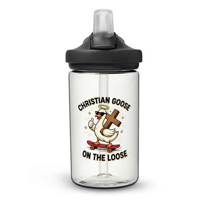 Christian Goose On The Loose  Christian Kids Water Bottle - ClaimedbyGodDesigns