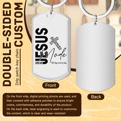 Christian Stainless Steel Keychain -  Mode Inspirational Gift - ClaimedbyGodDesigns