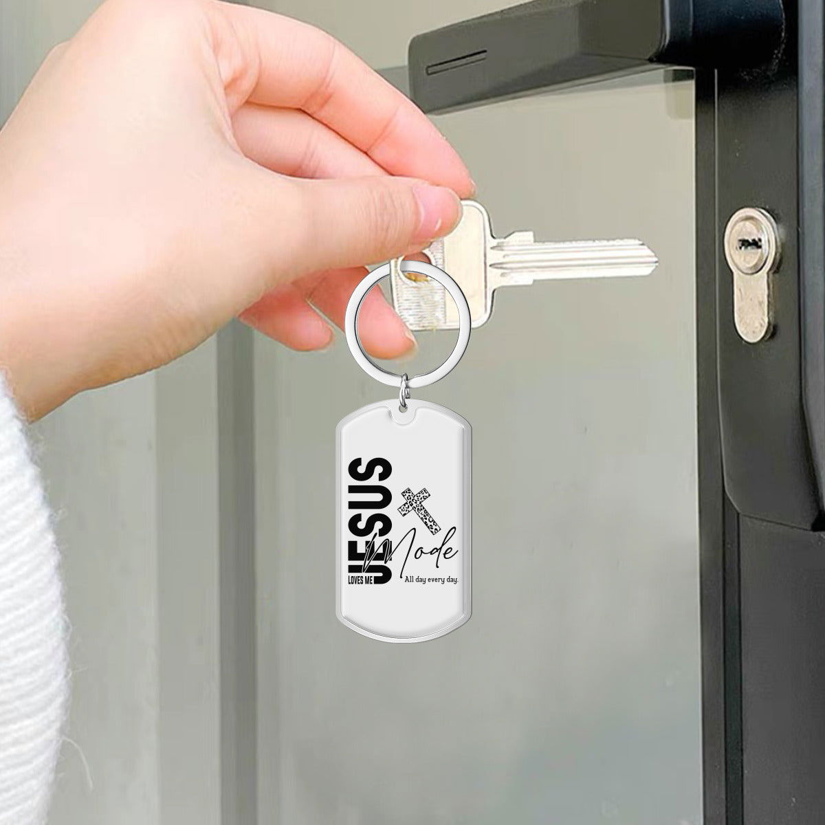 Christian Stainless Steel Keychain -  Mode Inspirational Gift - ClaimedbyGodDesigns