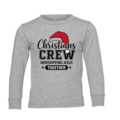 Christians Crew Toddler Christian Christmas Pullover Sweatshirt - ClaimedbyGodDesigns