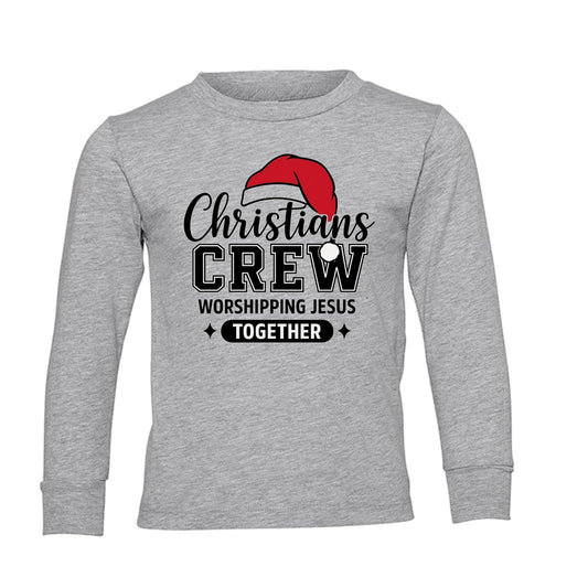 Christians Crew Toddler Christian Christmas Pullover Sweatshirt - ClaimedbyGodDesigns