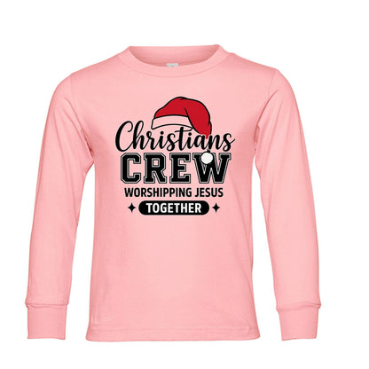 Christians Crew Toddler Christian Christmas Pullover Sweatshirt - ClaimedbyGodDesigns