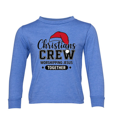 Christians Crew Toddler Christian Christmas Pullover Sweatshirt - ClaimedbyGodDesigns