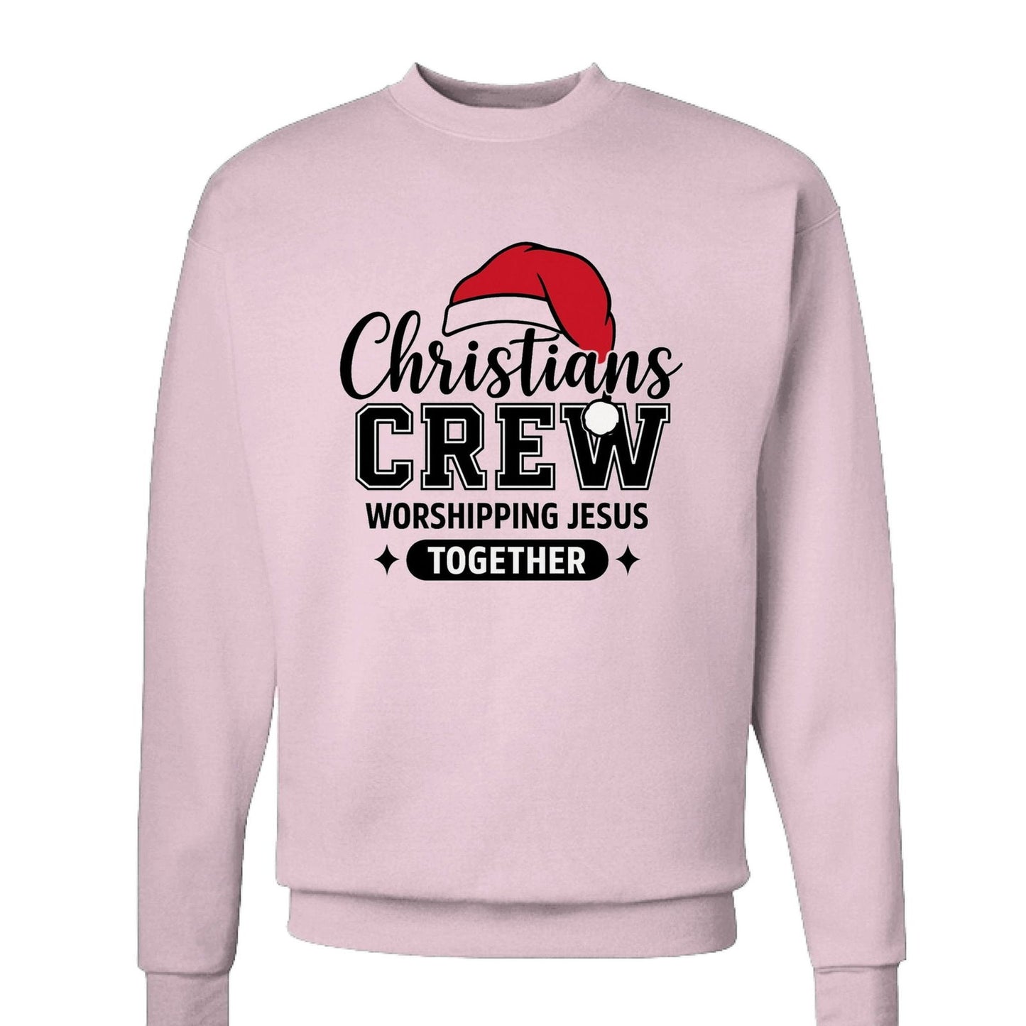 Christians Crew Unisex Christmas Christian Pullover Sweatshirt - ClaimedbyGodDesigns