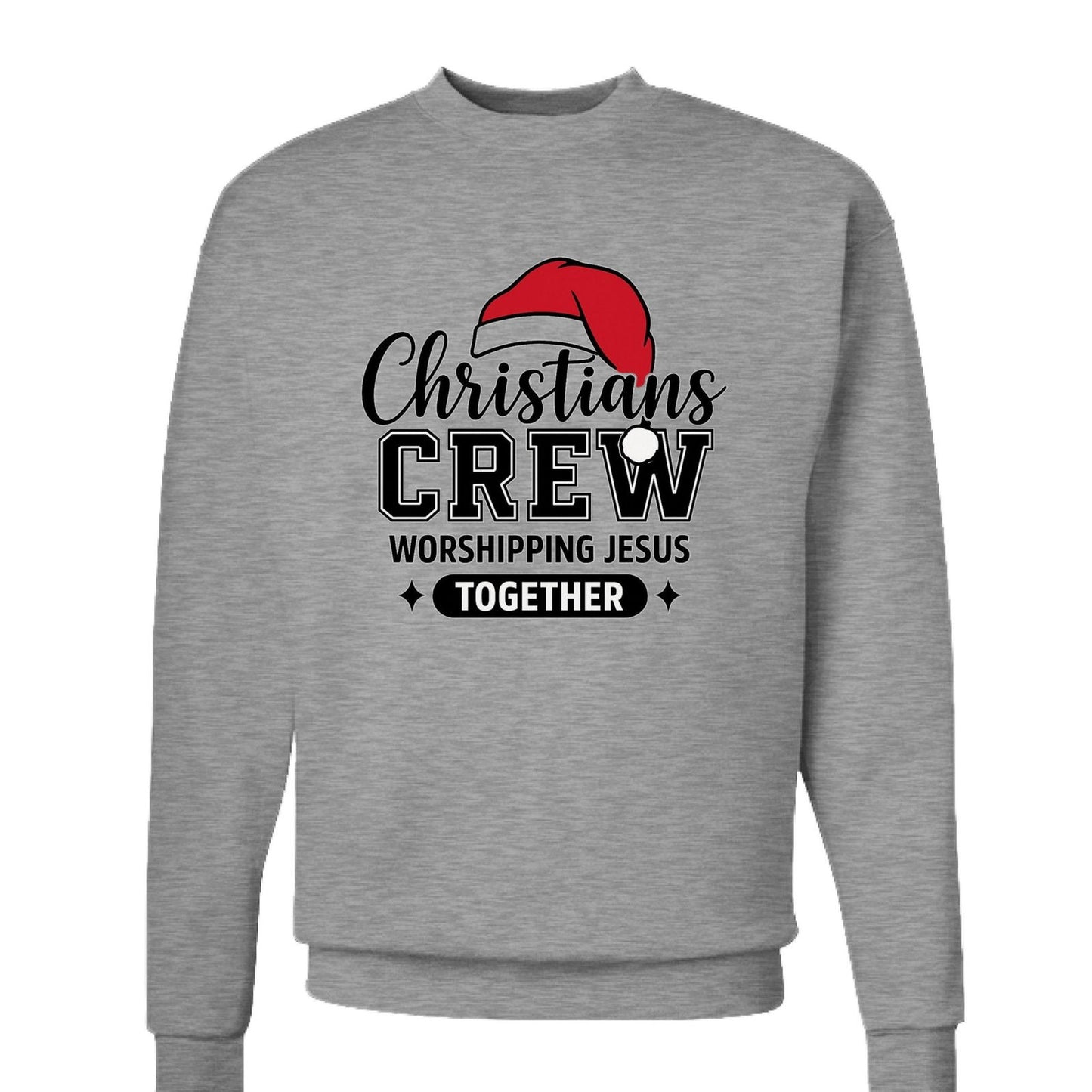 Christians Crew Unisex Christmas Christian Pullover Sweatshirt - ClaimedbyGodDesigns