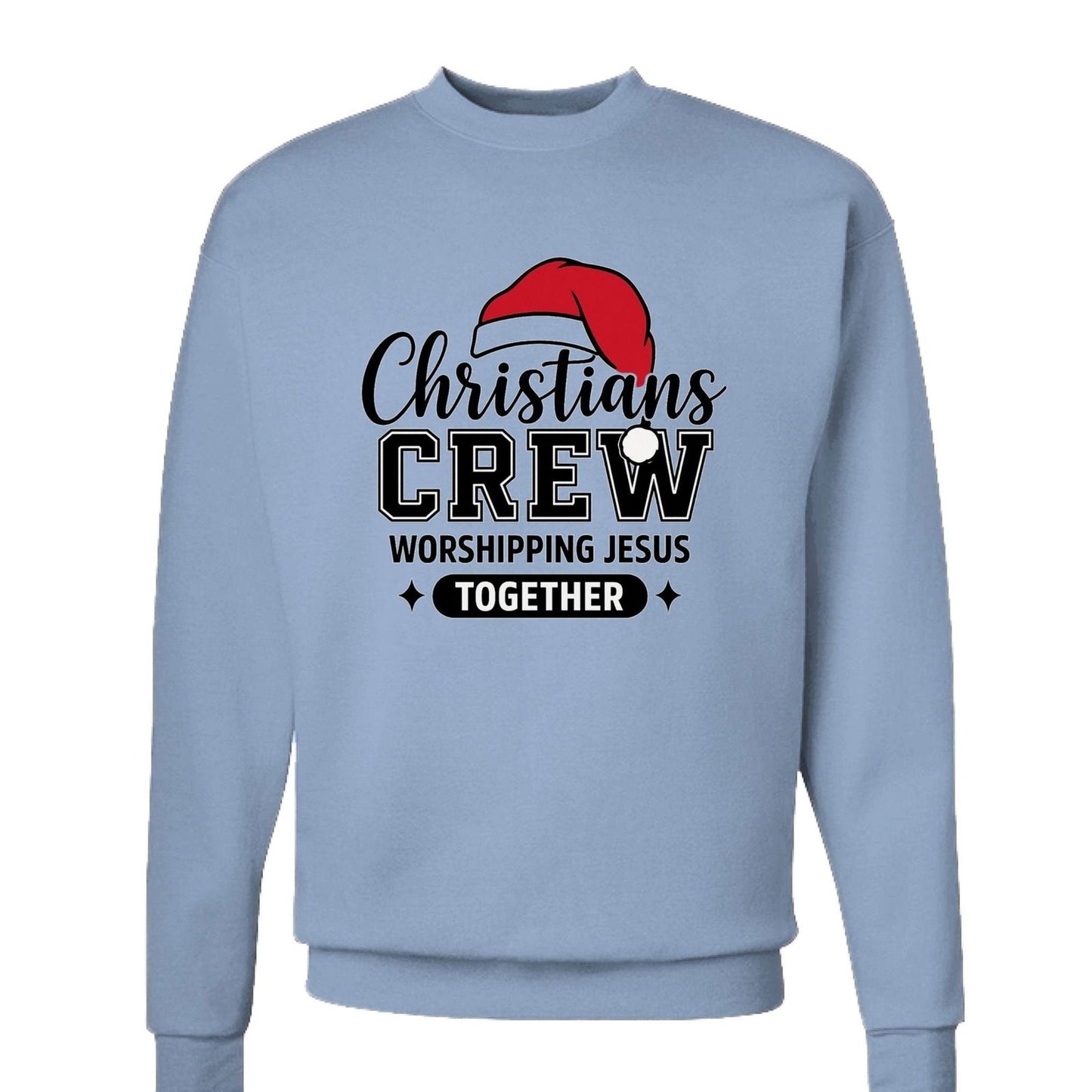 Christians Crew Unisex Christmas Christian Pullover Sweatshirt - ClaimedbyGodDesigns
