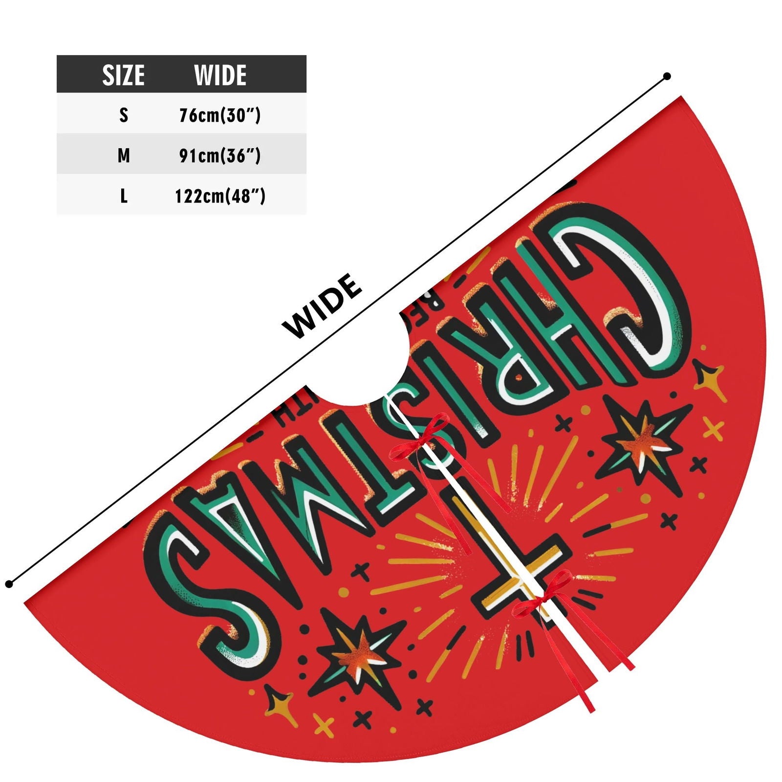 Christmas Begins With Christ Christian Christmas Tree Skirt - ClaimedbyGodDesigns