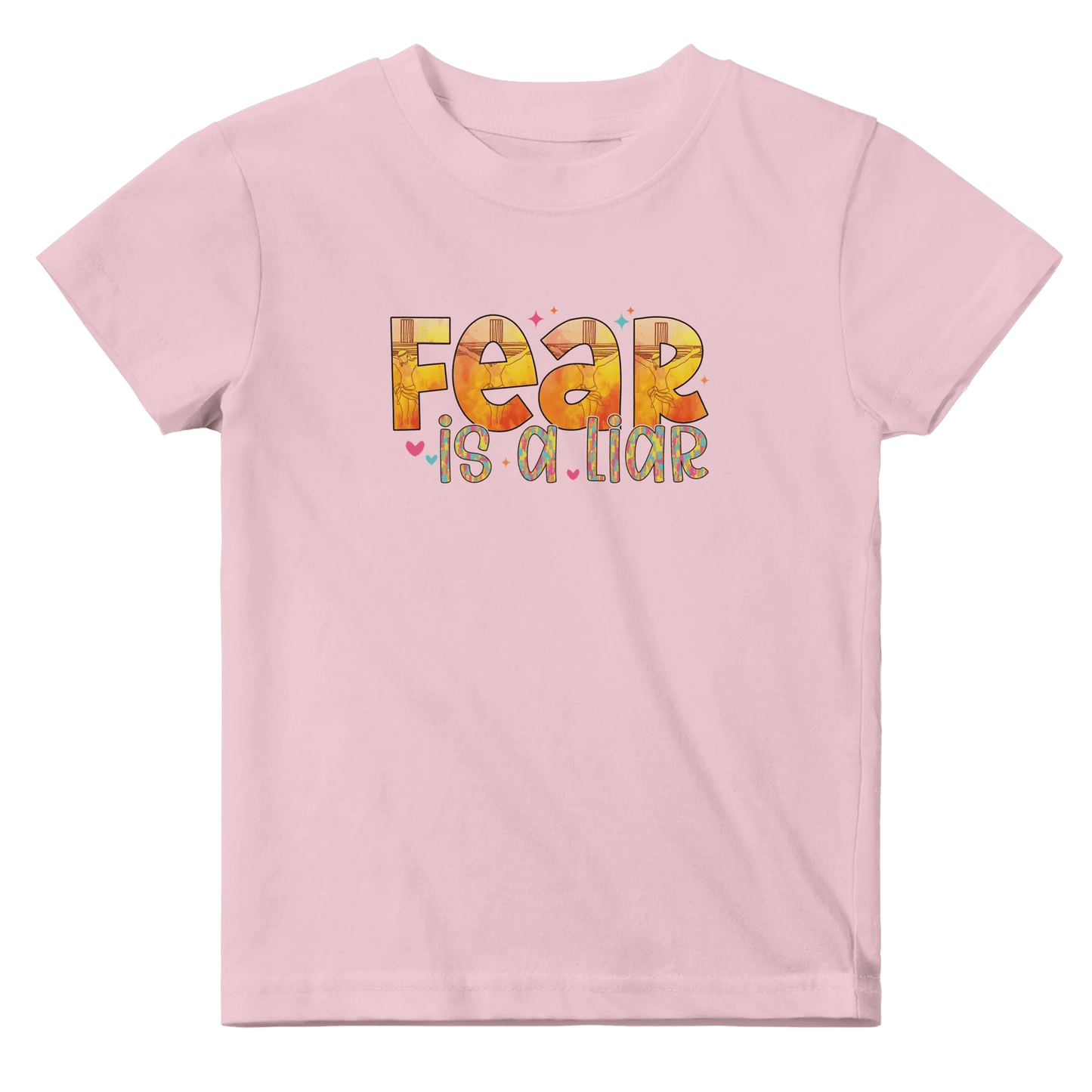 Fear Is A Liar Christian Baby Crewneck T-shirt - ClaimedbyGodDesigns