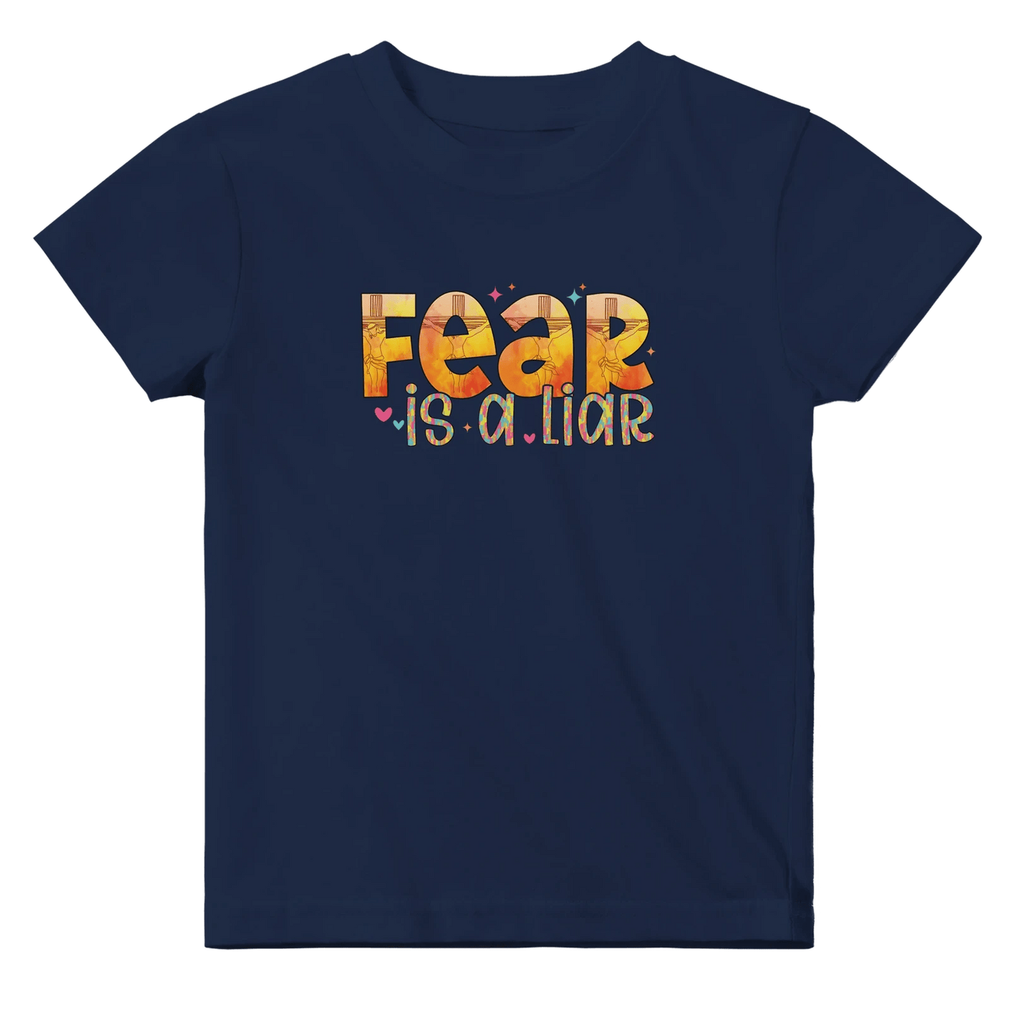 Fear Is A Liar Christian Baby Crewneck T-shirt - ClaimedbyGodDesigns