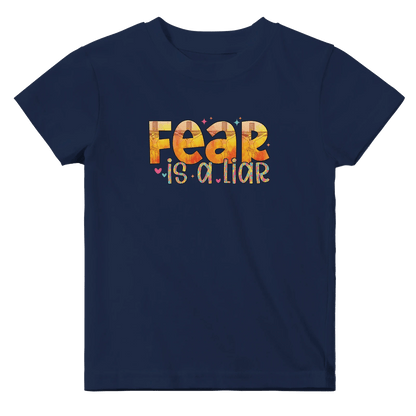 Fear Is A Liar Christian Baby Crewneck T-shirt - ClaimedbyGodDesigns