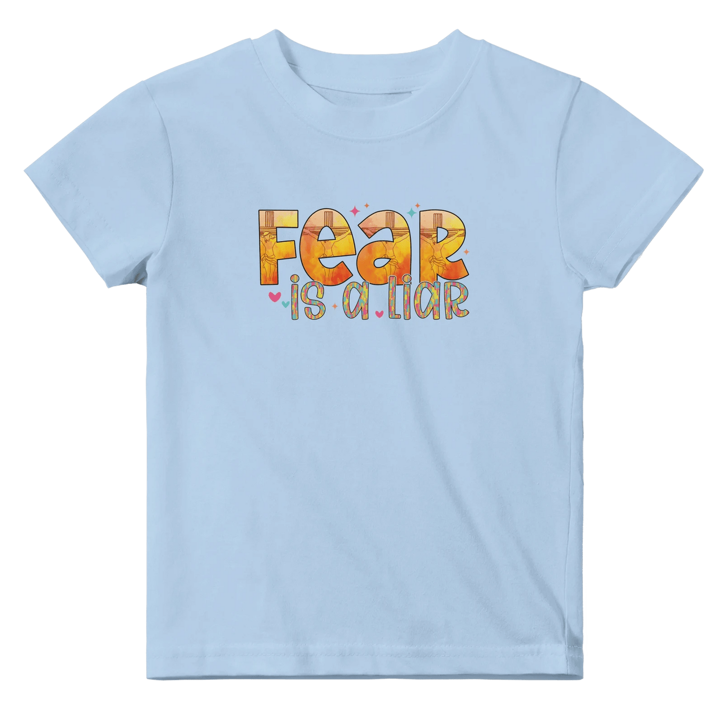 Fear Is A Liar Christian Baby Crewneck T-shirt - ClaimedbyGodDesigns