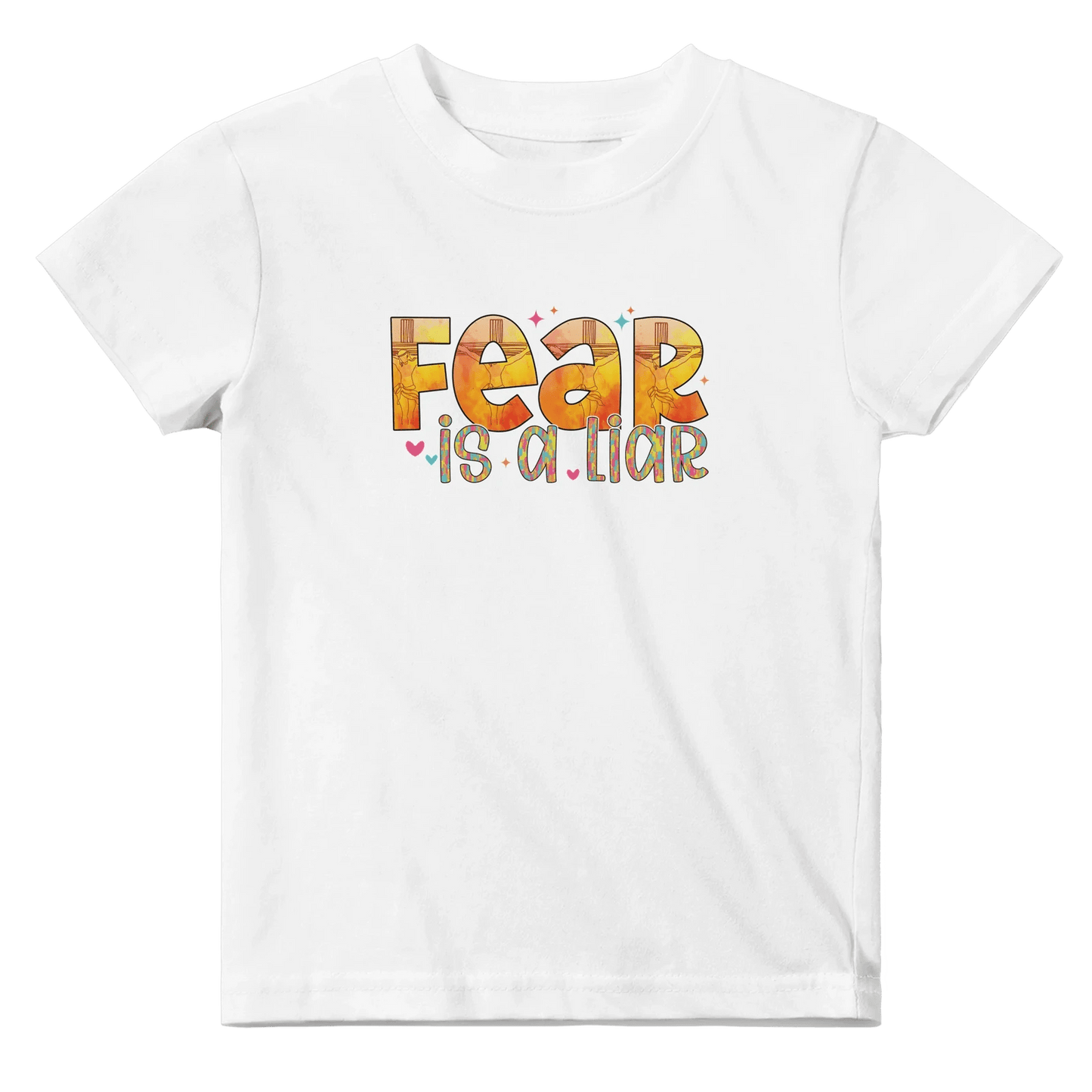 Fear Is A Liar Christian Baby Crewneck T-shirt - ClaimedbyGodDesigns