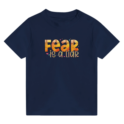 Fear Is A Liar Christian Baby Crewneck T-shirt - ClaimedbyGodDesigns