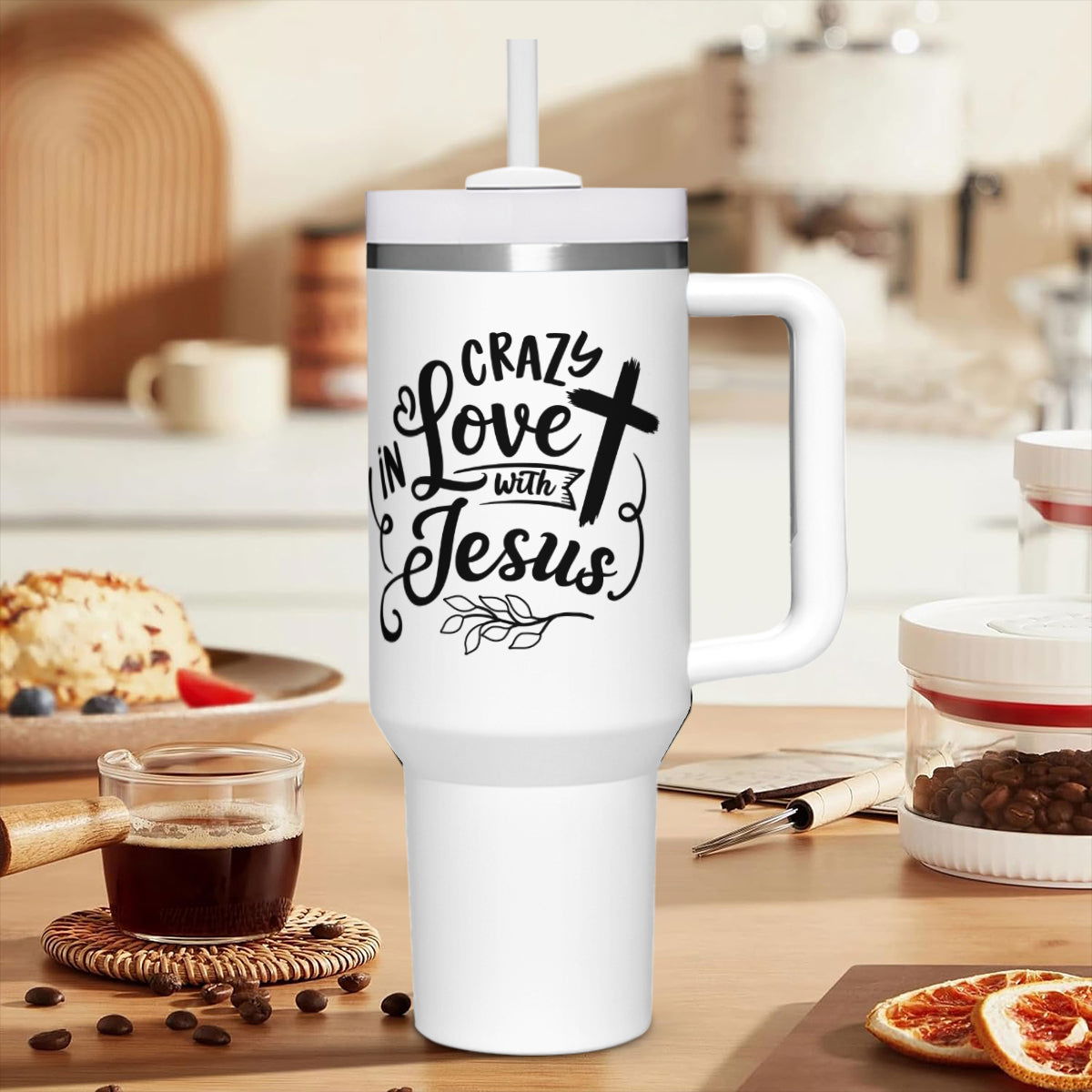 Crazy In Love With  Christian Tumbler 40oz - ClaimedbyGodDesigns