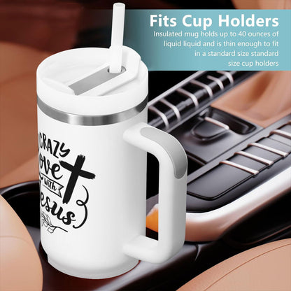 Crazy In Love With  Christian Tumbler 40oz - ClaimedbyGodDesigns