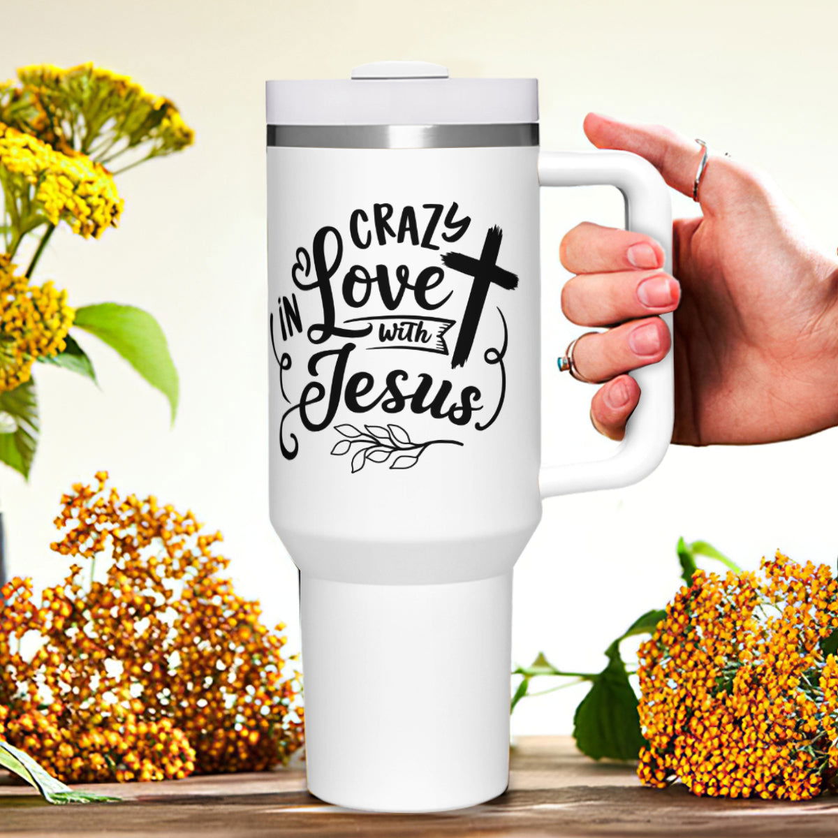 Crazy In Love With  Christian Tumbler 40oz - ClaimedbyGodDesigns