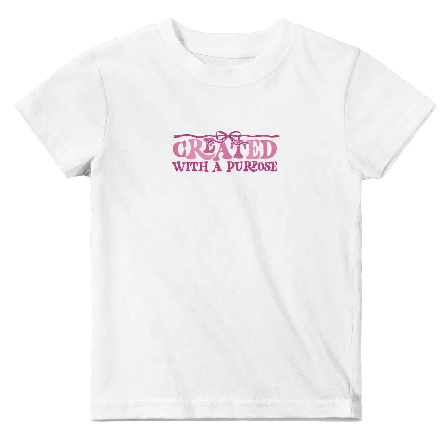 Created With A Purpose Christian Baby Crewneck T-shirt - ClaimedbyGodDesigns