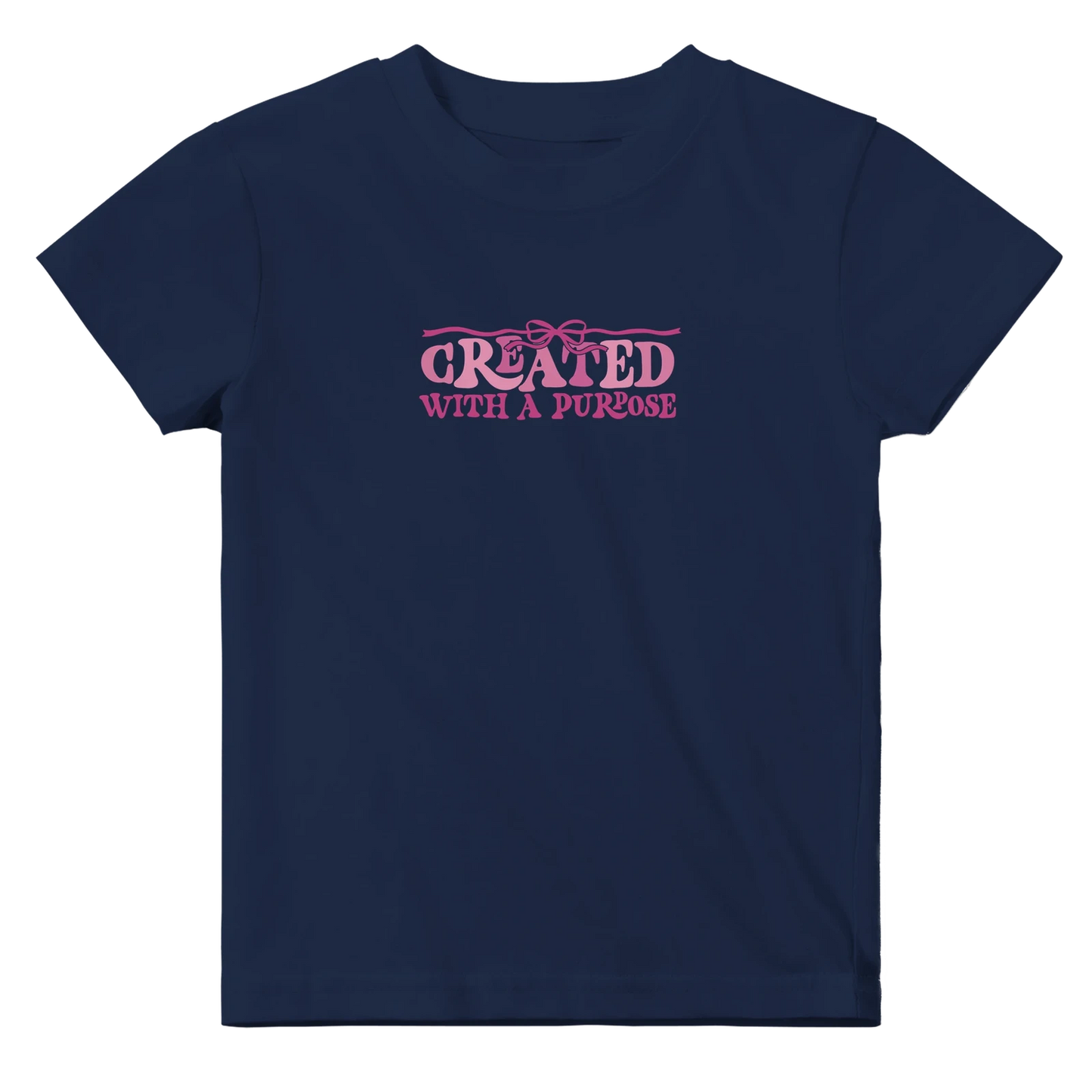 Created With A Purpose Christian Baby Crewneck T-shirt - ClaimedbyGodDesigns