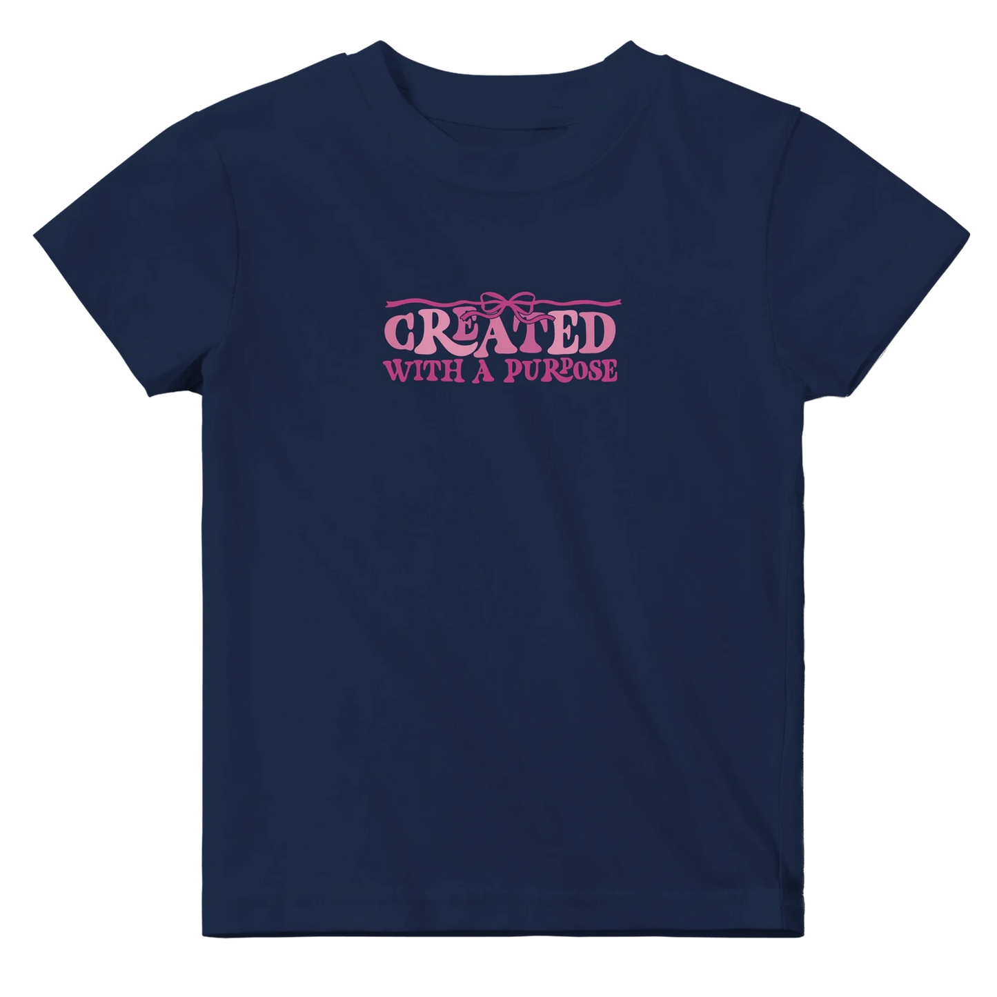 Created With A Purpose Christian Baby Crewneck T-shirt - ClaimedbyGodDesigns