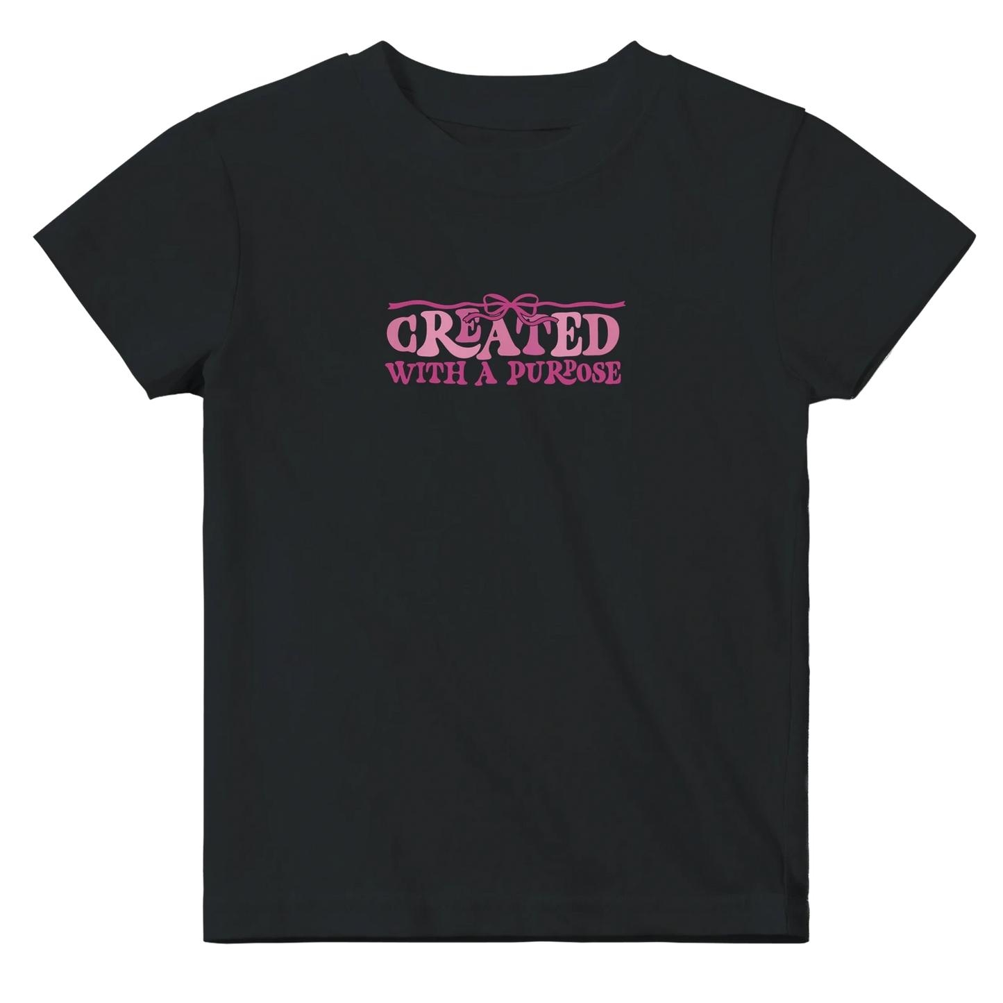 Created With A Purpose Christian Baby Crewneck T-shirt - ClaimedbyGodDesigns