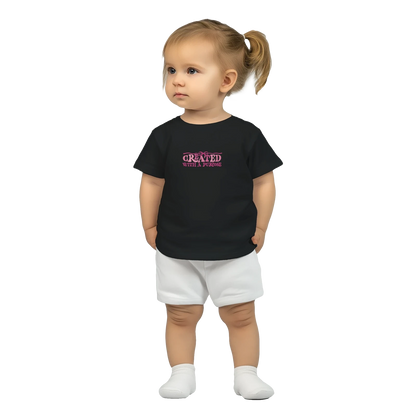 Created With A Purpose Christian Baby Crewneck T-shirt - ClaimedbyGodDesigns