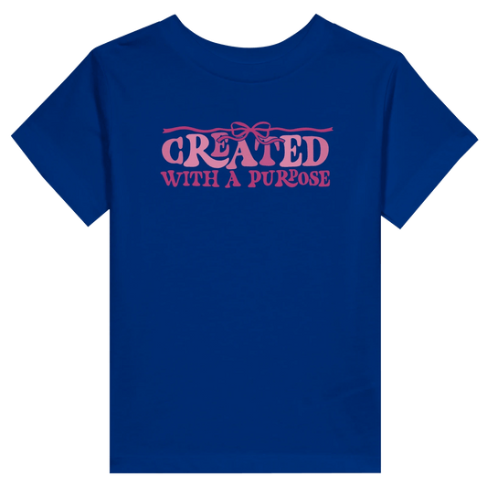 Created With A Purpose Christian Toddler Staple T-Shirt - ClaimedbyGodDesigns