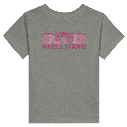 Created With A Purpose Christian Toddler Staple T-Shirt - ClaimedbyGodDesigns