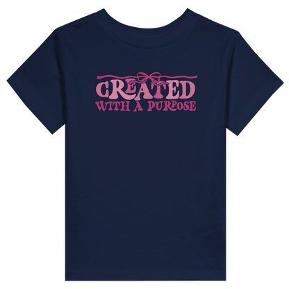 Created With A Purpose Christian Toddler Staple T-Shirt - ClaimedbyGodDesigns