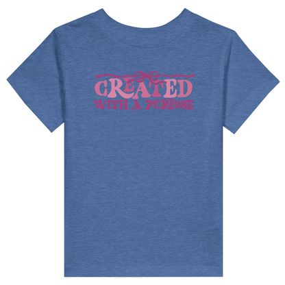 Created With A Purpose Christian Toddler Staple T-Shirt - ClaimedbyGodDesigns
