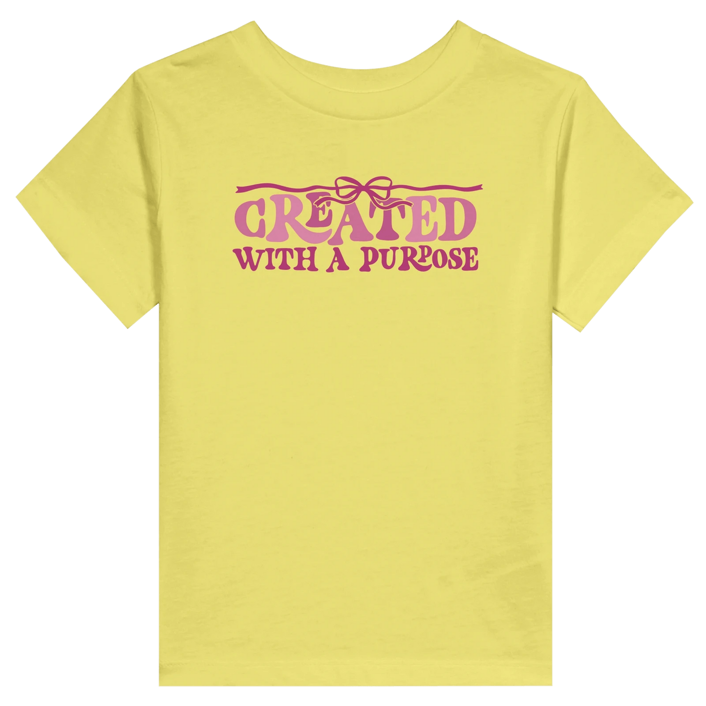 Created With A Purpose Christian Toddler Staple T-Shirt - ClaimedbyGodDesigns