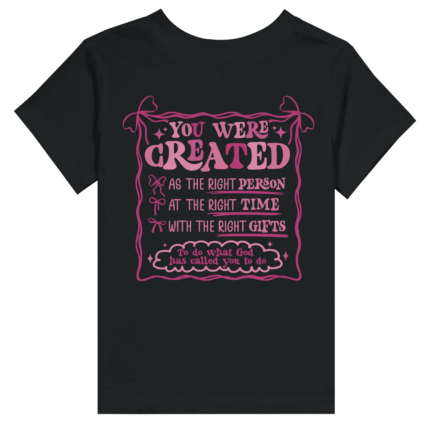 Created With A Purpose Christian Toddler Staple T-Shirt - ClaimedbyGodDesigns
