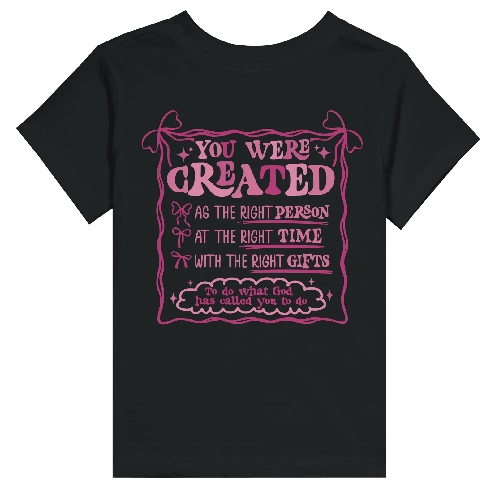 Created With A Purpose Christian Toddler Staple T-Shirt - ClaimedbyGodDesigns