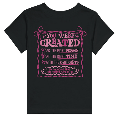 Created With A Purpose Christian Toddler Staple T-Shirt - ClaimedbyGodDesigns