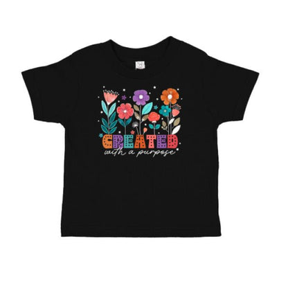Created With A Purpose Christian Toddler T-Shirt - ClaimedbyGodDesigns
