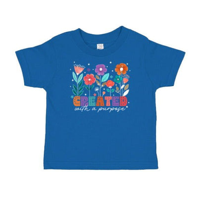 Created With A Purpose Christian Toddler T-Shirt - ClaimedbyGodDesigns