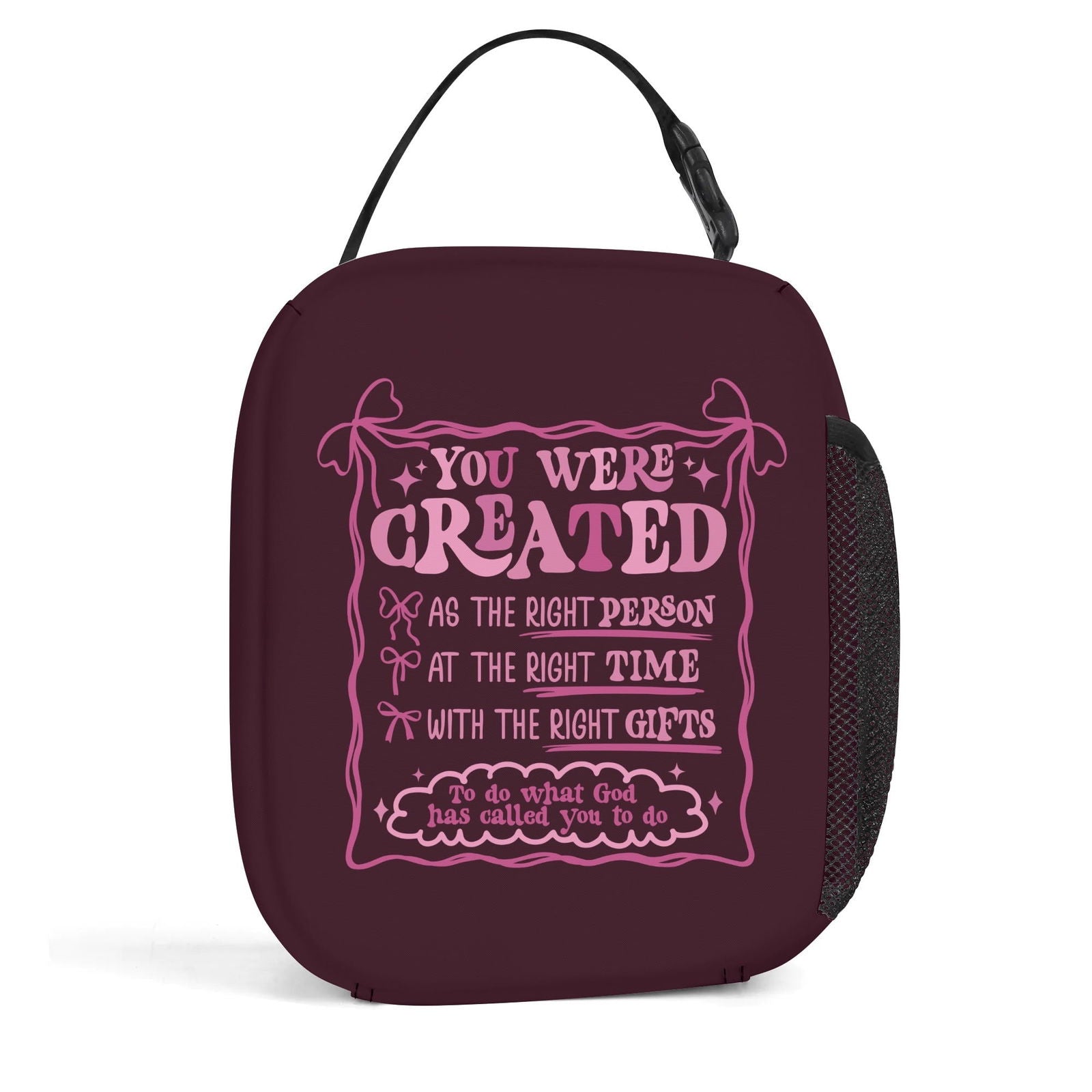 Created With A Purpose Insulated Christian Lunch Box for Kids - ClaimedbyGodDesigns