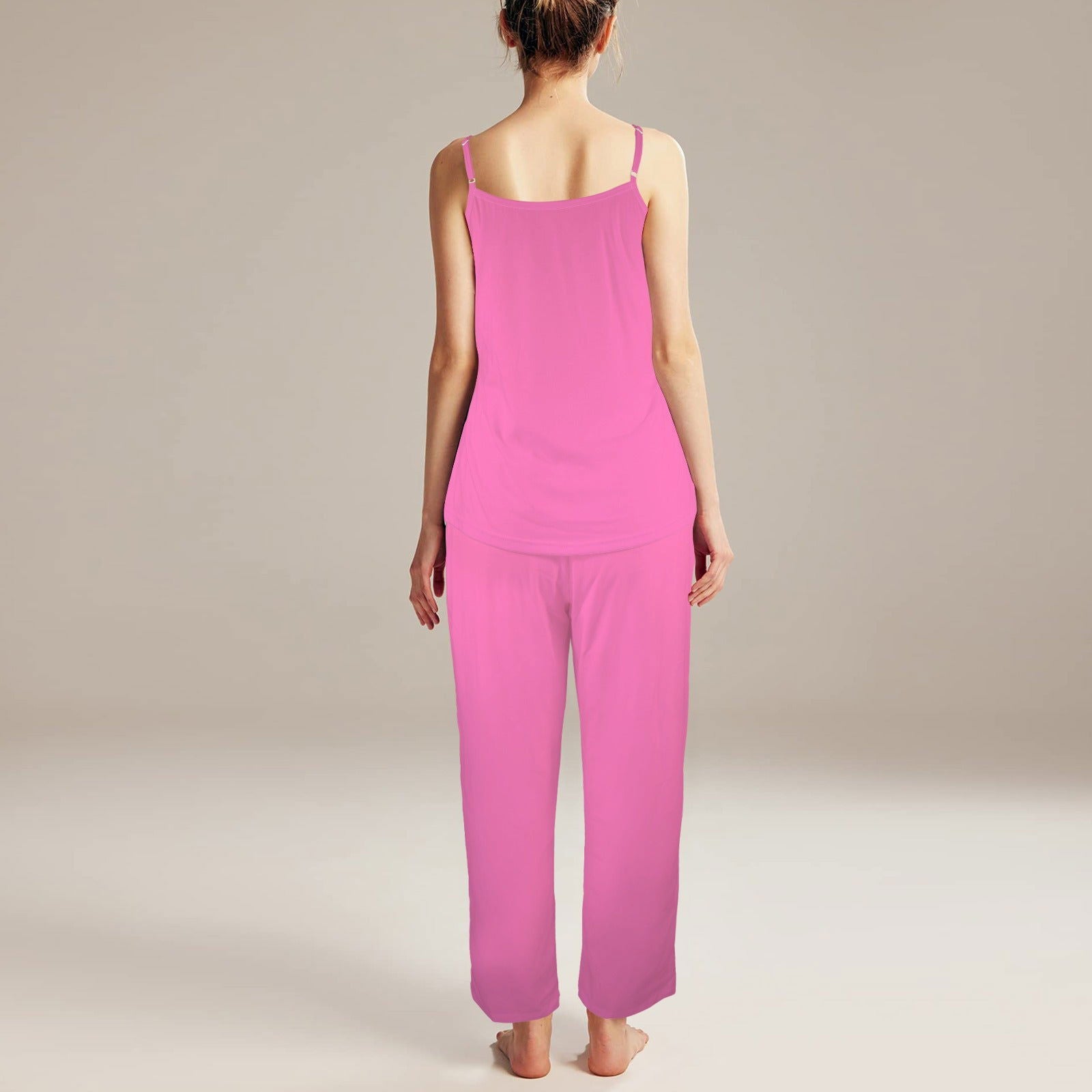 Creere Todo Lo Que Necesito Esta En Mi Cami Top & Long Pants Pocket Christian Spanish Pajama Set - ClaimedbyGodDesigns