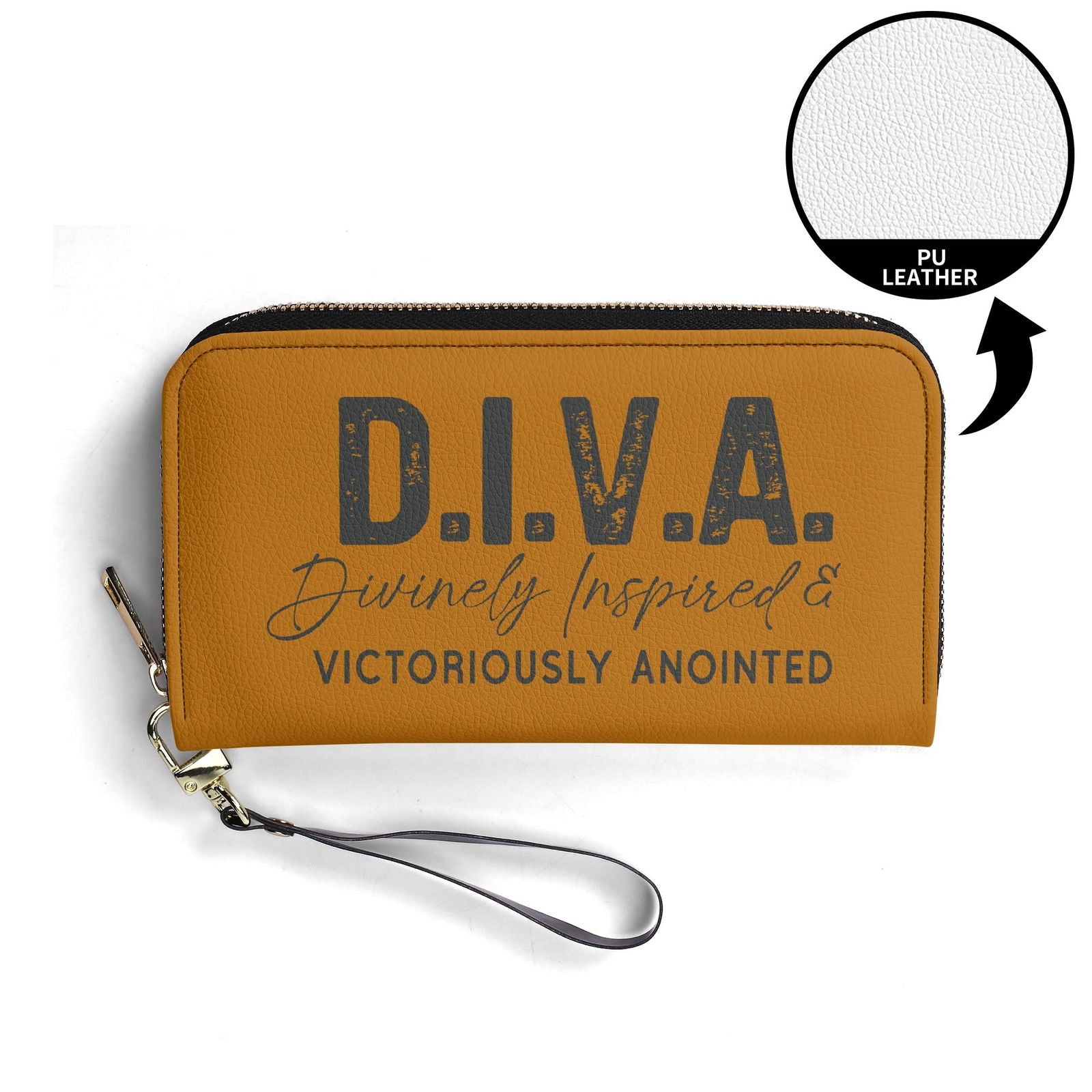 DIVA PU Leather Womens Christian Wallet - ClaimedbyGodDesigns