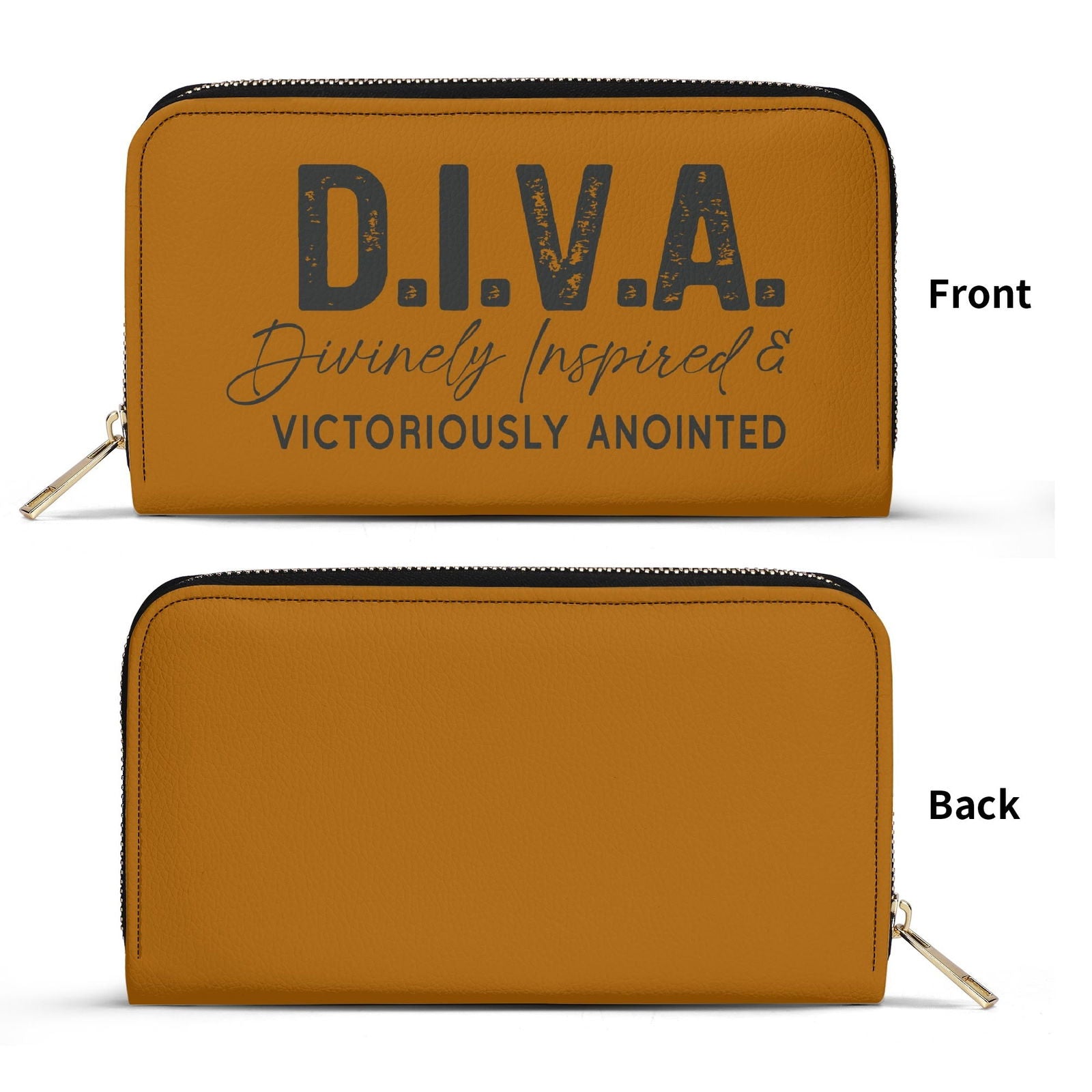 DIVA PU Leather Womens Christian Wallet - ClaimedbyGodDesigns
