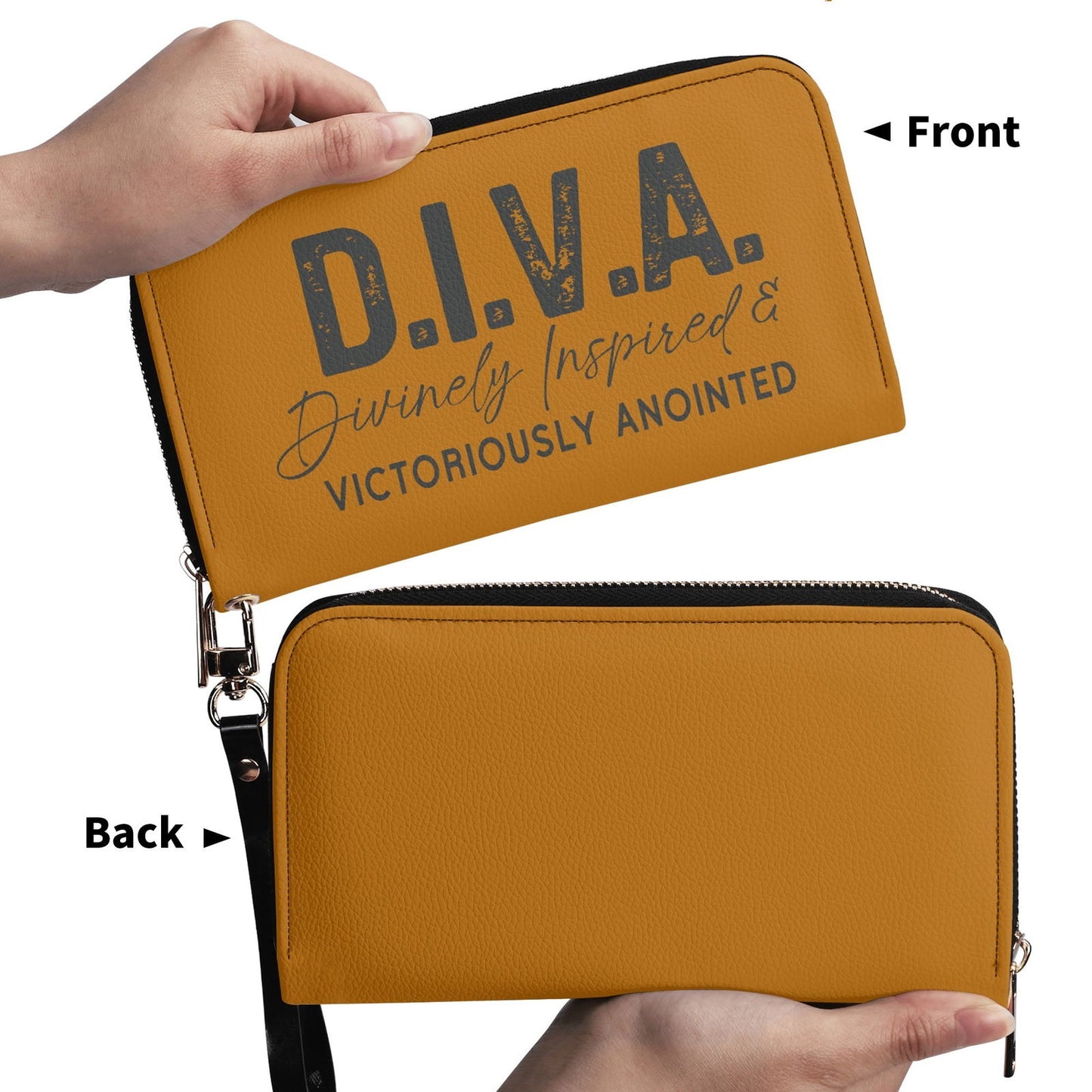 DIVA PU Leather Womens Christian Wallet - ClaimedbyGodDesigns