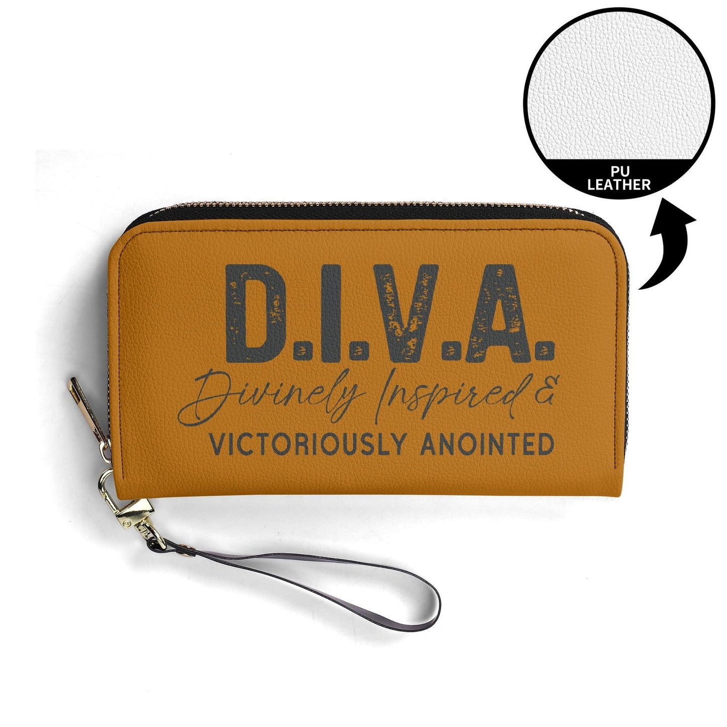 DIVA PU Leather Womens Christian Wallet - ClaimedbyGodDesigns