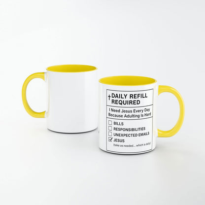 Daily Refill Of Him Required Hello Sunshine Christian Gift Set - ClaimedbyGodDesigns