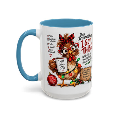 Dear Christmas Chaos… I Got This! Christian Coffee Mug - Claimed by God Designs
