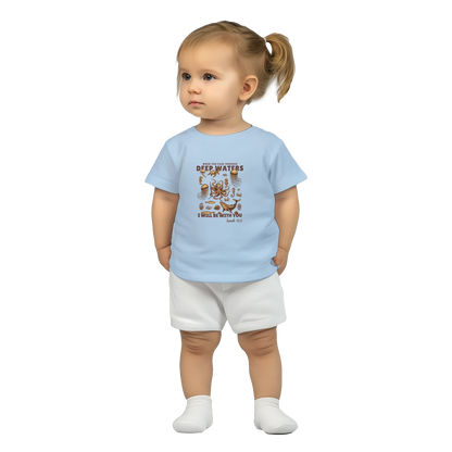 Deep Waters Christian Baby Crewneck T-shirt - ClaimedbyGodDesigns