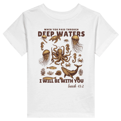 Deep Waters Christian Toddler Staple T-Shirt - ClaimedbyGodDesigns